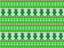 crocodile cartoon character seamless pattern on green background vector
