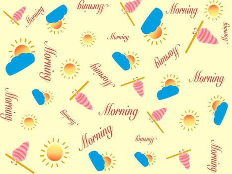 sol y nube personaje de dibujos animados de patrones sin fisuras sobre fondo amarillo vector