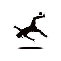 jugadores takraw y fútbol deportes logo diseño vector icono ilustración