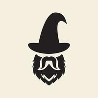 WITCH  HIPSTER LOGO VECTOR ICON SYMBOL ILLUSTRATION MODERN DESIGN