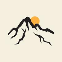 aventura montaña hipster logo plantilla vector icono símbolo ilustración diseño