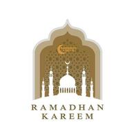 ramadan kareem  eid al fitr  islam  muslim  mosque logo vector icon symbol illustration design