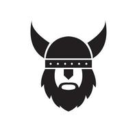 VIKING HEAD  LOGO VECTOR ICON SYMBOL ILLUSTRATION MODERN DESIGN