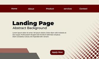 Landing Page Website Background, Elegant Color vector