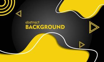 Black Yellow Abstract Background