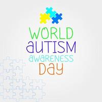 World Autism Awareness Day. Autism awareness concept. Medical flat illustration in bright colors vector