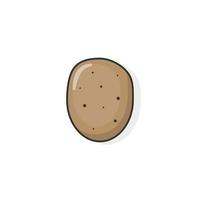 Cartoon icon of potato vector illustration