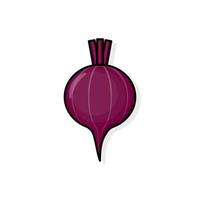 Cartoon icon of beetroot vector illustration