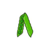 Cartoon icon of pea vector illustration