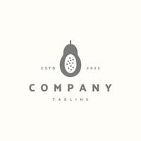 Papaya premium icon sign symbol. Hipster vintage logo vector