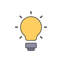 Light bulb premium icon sign symbol vector