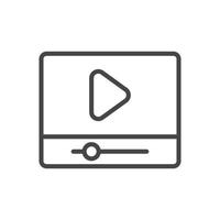 Video premium icon sign symbol vector