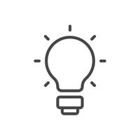 Light bulb premium icon sign symbol vector