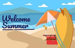 Start of summer illustration vector