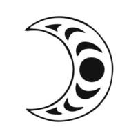 símbolos esotéricos luna. alquimia elementos mágicos místicos para impresiones, carteles, ilustraciones y patrones. vector