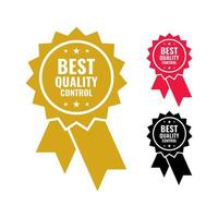paquete de control de calidad clasificado como el mejor gráfico vectorial para la mejor marca de calidad vector