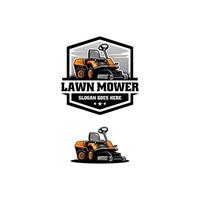 lawn mower isolated logo vector