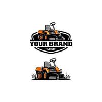 lawn mower isolated logo vector