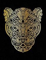 decoración de oro jaguar