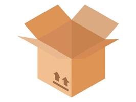box packaging on white background , Isometric vector