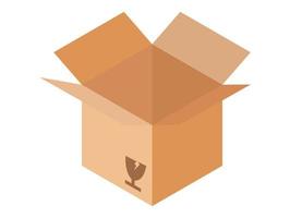 box packaging on white background , Isometric vector