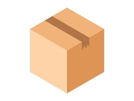 box packaging on white background , Isometric vector