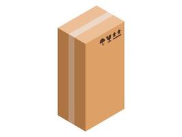 box packaging on white background , Isometric vector