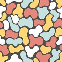 Spotted seamless pattern retro blots minimalist style in pastel colors Vector illustration