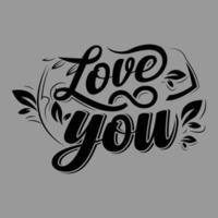 Love You Design vector