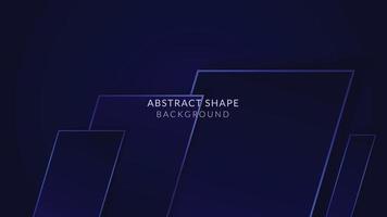 dark blue background with rectangle shapes and light lines. abstract geometric shapes background. vector