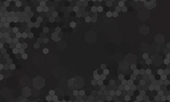 Abstract dark hexagonal background. vector