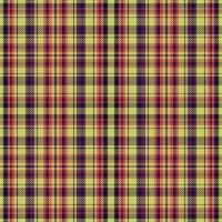 Tartan plaid pattern with texture and retro color. vector