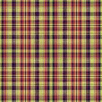 Tartan plaid pattern with texture and retro color. vector