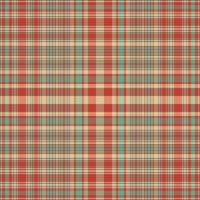Tartan plaid pattern with texture and retro color. vector