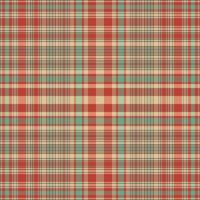 Tartan plaid pattern with texture and retro color. vector