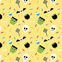 Abstract halloween pattern design background. Vector. vector