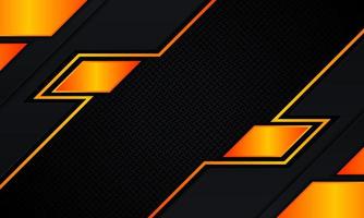 Abstract dark technology with yellow stripes and lines background. vector
