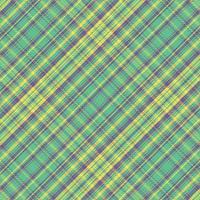 Tartan plaid pattern with texture and retro color. vector