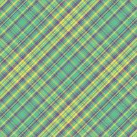 Tartan plaid pattern with texture and retro color. vector