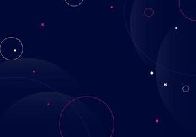 Abstract dark blue gradient circles background. Vector. vector