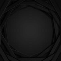 Abstract dark hexagonal frame background. vector