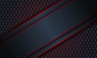 Abstract diagonal dark navy stripe with red lines background. vector