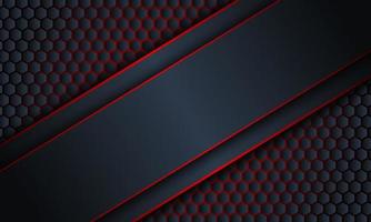 Abstract diagonal dark navy stripe with red lines background. vector