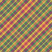 Tartan plaid pattern with texture and retro color. vector