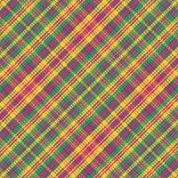 Tartan plaid pattern with texture and retro color. vector