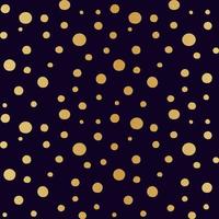 different golden dot points on dark color luxury background seamless pattern for wrap fabric paper vector