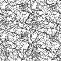 kintsugi art seamless pattern of splinters and different shards fragments with thin lines vector