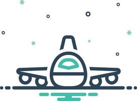 Mix icon for flight vector