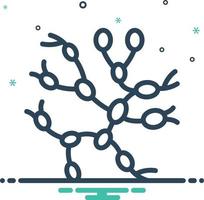 Mix icon for lymph nodes vector