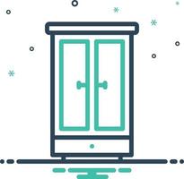 Mix icon for wardrobe vector